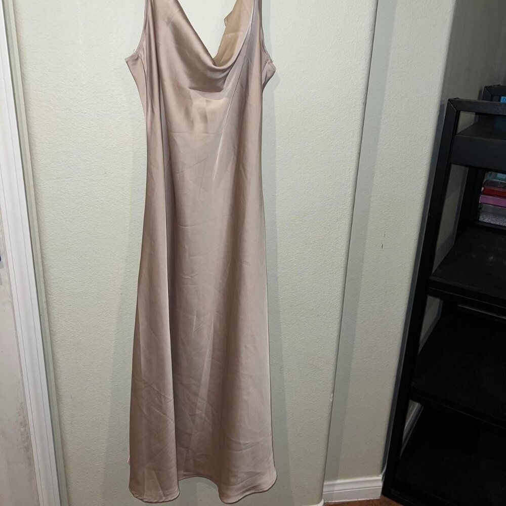 Women's Pink and Tan Dress